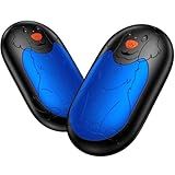DAXING Hand Warmers Rechargeable 2 Pack, 3 Levels Magnetic Electric Hand Warmer, Up to 23 Hours Heating, Portable Pocket Heater Gifts for Men Women Golf, Hunting Gear (Blue)