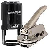 Portable Handheld Incorporation Seal and Stamp Kit with Self-Inking Date Stamp - Company Formation, Business Document Sealing, and Corporate Archivist Use - 1-5/8 Personalized Business Seal