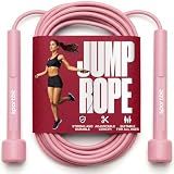 SPORTBIT Adjustable Jump Rope for Fitness and Exercise, Pink