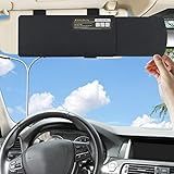 Car Visor Extender TFY Anti-Glare Sun Visor Extender Window Sunshade and UV Rays Blocker (Black)