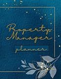 Property Manager Planner: To-Do List, Navy & Gold, Floral, Organizer, Daily, Weekly, Management