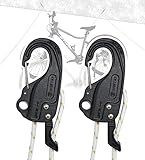 ORXPLUS Tools 2PCS Rope Tightener, Rope Tensioner, Tie Down Mechanism Lock Adjuster fits 1/10"-1/4" Cord for Camping, Outdoor, Garage, Boating, Fishing, Loading