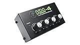 Mackie HM Series, 4-Way Headphone Amplifier Mixer Accessory 1-ch x 4 headphones (HM-4), Black