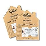 Lashicorn Real Estate Agent I’m Your Neighbor House Shaped Cards | 25 pk 5 x 7” Postcards Insert for Business Card Referral Thank You
