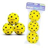 Enhance Pickleball Ninja Ball 3 Pack - The Original Silent Pickleball Foam Pickleball Ball for Quiet Practice at Home Indoor or Outdoor Pickle Balls for Quiet Practice