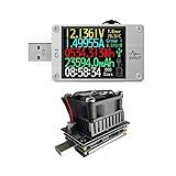 USB Power Meter USB 3.1 Tester Digital Multimeter Current Tester Voltage Detector Lua Interpreter Integrated DC 29V 6A PD 2.0/3.0 QC 2.0/3.0/4.0 pps Trigge… (CT3+SM-LD-00)