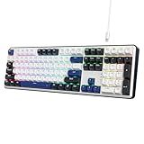 Redragon K689 Wired Gasket RGB Gaming Keyboard, 108 Keys Mechanical Keyboard w/Extra 4 Hotkeys, Upgraded Hot-swappable Socket, 3-Layer Noise Dampening, Mixed Color Keycaps, Custom Linear Switch
