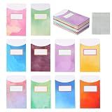 50 Pcs Classroom Jobs Bulletin Board Pocket Chart Set Colorful Library Pockets 10 Vibrant Colors 3.5x5 Inches Card Envelopes with Adhesive Dots for Back to School