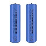 Svenirven 18650 Rechargeable Battery 3.7Volt 18650 Button Top Battery 2 Pack 18650 Batteries for Headlamp LED Flashlight