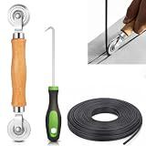 King&Charles Screen Repair Kit,Roller+0.14”x32ft Spline+Hook