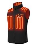 Venustas Men's Fleece Heated Vest with Battery, Lightweight Insulated Electric Vest
