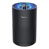 Air Purifiers for Bedroom, H13 True HEPA Filter for A11ergies, Pollen, Smoke, Dusts, Pets Dander, Odor, Hair, Ozone Free, 20db Quiet for Home, Room, Kitchen, SGS Certificaion - AC400 Black