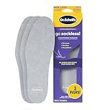Dr Scholl’s Go Sockless! Cushioning Insoles for Women Men Unisex, 3 Pairs, Trim to Fit - Absorbs Moisture to Keep Feet Dry, Shoe Inserts for Women Men with Plush Terry Cloth Layer for Added Comfort