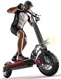 Electric Scooter for Adults with Seat, 1600W Peak Motor, 45-Mile Range, 30 Mph Fast Speed, 48V 20AH Battery, Heavy Duty 300+ lbs, Dual Disc Brake, 10" Off-Road Foldable e Scooter for Tenns