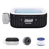 Coleman Hawaii 4 to 6 Person Inflatable Hot Tub, Square Energy-Efficient Portable Outdoor Spa with 140 AirJets, 71" x 28"