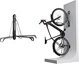 Steadyrack ProFlex Wide Bike Rack - Vertical Wall Mount Bike Storage for Home - Roll-In Roll-Out System - Space-Saving Pivot - Fits MTB, eMTB, Gravel, Fender and More - Includes GearMate SteadySpine
