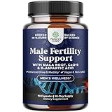 Pre Conception Male Fertility Supplement - Semen Volume Booster with CoQ10, Maca Root, Methyl Folate & D-Aspartic Acid - Mens Fertility Supplement for Sperm Motility - Conception for Him, 90 Count