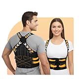 BigRose Posture Corrector for Women and Men, X Power Support Belt for Back Pain Relief with Adjustable Shoulder Straightener, Upper Lower Lumbar Neck Support, Comfortable Back Brace, XX-Large