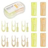 6-Pack Contact Lens Removal Tool Set, Tweezers & Suction Stick Combo for Daily Contact Lenses Colored Contacts & RGP Lenses