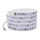 Maxxima 72 in. Hardwired LED Under Cabinet Strip Light, 2760 Lumens, 3000K Warm White, Kitchen and Living Room 120V White Cove Lighting, No Power Supply Needed