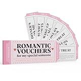 25 Romantic Couples Vouchers – Love Coupons for Him or Her | Thoughtful Gift for Boyfriend, Girlfriend, Husband, Wife | Anniversary, Birthday, Valentine’s Day Date Night Gift