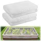 2 Pack 6.5x10ft Garden Netting - Ultra Fine Mesh Plant Covers to Keep Small Animals Pest Out, Bird Barrier Screen for Protecting Vegetables Fruits Flowers Raised Beds (Without Support Pole)