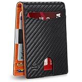 Zitahli Money Clip Wallets for Men,Slim Bifold Wallet 10-12 Cards, Mens Leather Wallet with ID Window,RFID Blocking Thin Minimalist Credit Card Holder,Gifts for Him