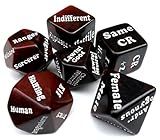 Dungeon Helper Dice Character Creator Dungeon Master NPC Character Randomizer 6 Dice Set Tabletop Role-Playing Games D&D Compatible Dungeons Dragons Other TTRPG Instant Roll Game Master DM GM with Bag