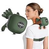 Human-Like Neck Massager with Heat for Pain Relief Deep Tissue, Cordless 4D Kneading Neck and Shoulder Massager Back Massager with Bionic fingers Massage and Screen, Ideal Gifts for Women Men