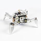 SunFounder PiCrawler AI Robot Kit for Raspberry Pi 5/4/3B+/3B/Zero 2W, ChatGPT-4o Enabled with Voice Command & Video Recognition, App Control, FPV, Camera, Python&Scratch (RPi NOT Included)