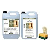 Sauna Shield Sauna Care Set | Sauna Wood Oil & Sauna Cleaner with Applicator Sponge & Gloves | Protects, Cleans & Nourishes Sauna Wood | For Traditional & Infrared Saunas (1.32 Gallons Each)