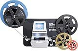 eyesen 8mm & Super 8 Reels to Digital MovieMaker Pro Film Digitizer,Film Scanner,Converts Frame by MP4 Files, with 2.4'' Screen, Viewing Saving on SD Card(Included) for 3”5”7”9” Reels, Black