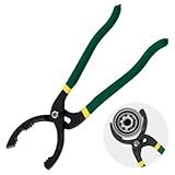 YGDMD 12" Adjustable Oil Filter Pliers,Car Oils Filters Removal Tool for Oils Filters Removals and Installation,Multi-Functional Oil Filter Wrench Tool with Non-Slip Handle