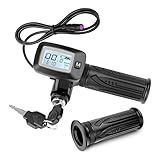 New Ebike Throttle Integrated Display with M Button Compatible with Tuttio Soleil 01 Electric Dirt Bike Note: The New One Is Not Compatible with the One Without M and Cannot Be Used Interchangeably