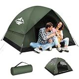 Tents for Camping 2/3 Person with Rainfly - Camping Tent Waterproof Windproof Easy Setup, Portable Double Layer Outdoor Dome Tent, Backpacking Tents for Adventure Backyard Hiking