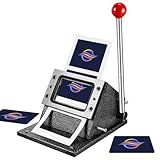 Sayglossy Business ID Card Cutter Die Cutter Black Manual Credit Card Imprinter Kit with 0.76mm Cutting Thickness for Standard PVC Photo Business