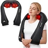 Neck Massager for Pain Relief Deep Tissue with Heat - Shiatsu Back and Shoulder Massage, Mothers Day Gifts for Mom Wife Women Her, Dad Men Him, Christmas, Fathers Day, Plug-in Use for Home Office Car