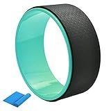 NGT 13 Inch Yoga Wheel - Strong & Comfortable, Black-Green