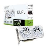ASUS Dual NVIDIA GeForce RTX™ 5060 8GB GDDR7 White OC Edition Graphics Card, Desktop (PCIe 5.0, DLSS 4, HDMI 2.1b, DisplayPort 2.1b, 2.5-Slot, Axial-tech Fan, Dual BIOS), 3 Year Warranty
