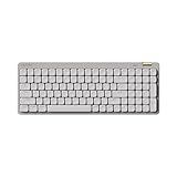 Flow Lite 100 Keys Low Profile Mechanical Keyboard, Swappable Rechargeable Wireless Keyboard with 2.4G Receiver, Bluetooth and Wired Connection for Windows, Mac/ Specter Linear Switches (Marble)