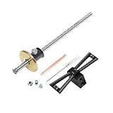 YOSELIN Dovetail Jig Wheel Marking Gauge Tool Set, 1 Bearing Wheel Cutter for Soft Wood, 1 Locked Wheel Cutter for Hardwood,1 Screwdriver,1 Woodworking Pencil,Inch & MM Scale Imperial Ruler. (Grey)