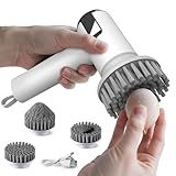 Electric Egg Cleaner Brush – Egg Washer for Fresh Eggs & Vegetable Brush with Battery Level Display,2 Speed Settings,3 Replaceable Heads,IPX7 Waterproof,Ideal for Tough-Skinned Vegetables