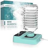 HOMDIS Portable Humidifiers for Travel, Small Mini Humidifier with Auto Shut-Off, Nightlight and Storage Bag for Hotel, Bedroom or Office, Plant Humidifier Indoor, Green
