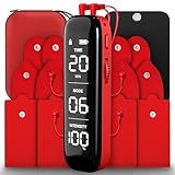 TENS Unit Muscle Stimulator,Dual Channel,Upgrade 6 Modes 20 Levels Intensity,Compact and Rechargeable TENS EMS Machine for Pain Relief,One-Key Intensity Control for Physical Therapy Shoulder Recovery