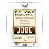 Final Wishes Kit – USA Legal Forms for Family Planning, Fill-in-The-Blank Will & Estate Documents – Last Will & Testament + Living Will + Health Care POA + Financial POA – Valid in All 50 States