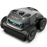 AIPER Cordless Robotic Pool Cleaner, WavePath Navigation, Wall-Climbing, Quad-Motor, 150 mins Runtime for Inground Pools up to 1,600 sq.ft, Seagull Pro ZT6002