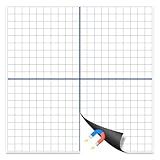 Magnetic Dry Erase Grid, 26"x26" - Reusable XY Coordinate Graph Board for Math Graphing, Classroom & Homeschool Learning, Write-On & Wipe-Off, Ideal for Students & Educators