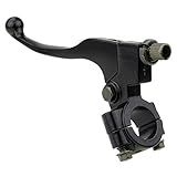 HIAORS 7/8" Universal Motorcycle Black Left Clutch Brake Handle Lever Perch for CRF XR 80 100 CRF80 XR200 SSR 125cc Coolster Roketa Baja X-Treme Pit Dirt Motor Bike Motocross Parts
