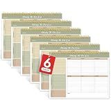 Weekly To Do List Notepad with 52 Undated Sheets（8.5"×11"）6 Pack - Undated Weekly Planner Notepad for Office Desk Accessories and Supplies - Forest Shades