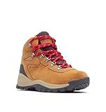 Columbia Womens Newton Ridge Plus Waterproof Amped, Elk/Mountain Red, 11